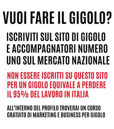 Accompagnatore gigolo Gigolo.Cloud