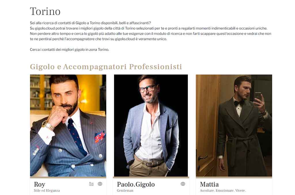 Voglia di trasgressione? Cerca un escort per donne nella citt&agrave; di Torino