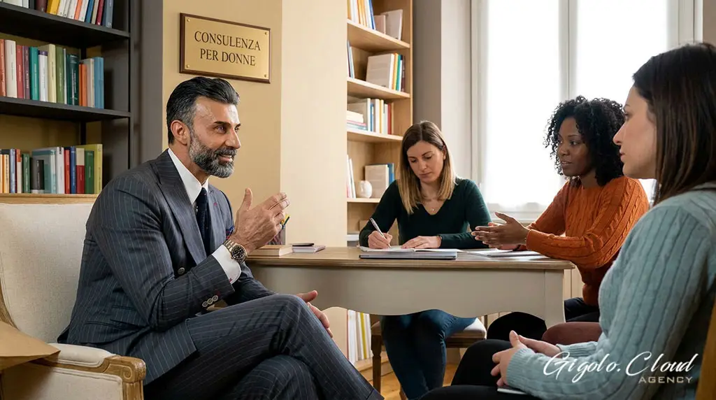 Gigolo Accompagnatore per donne counselor