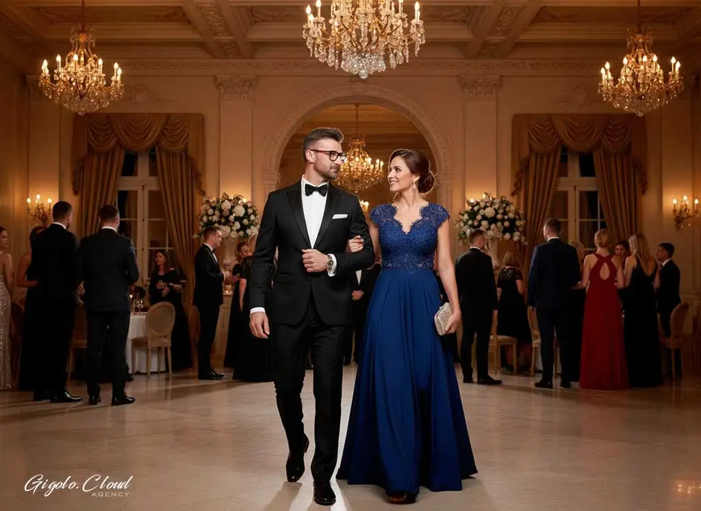 Uomo elegante per evento aziendale: come trovare l'accompagnatore perfetto