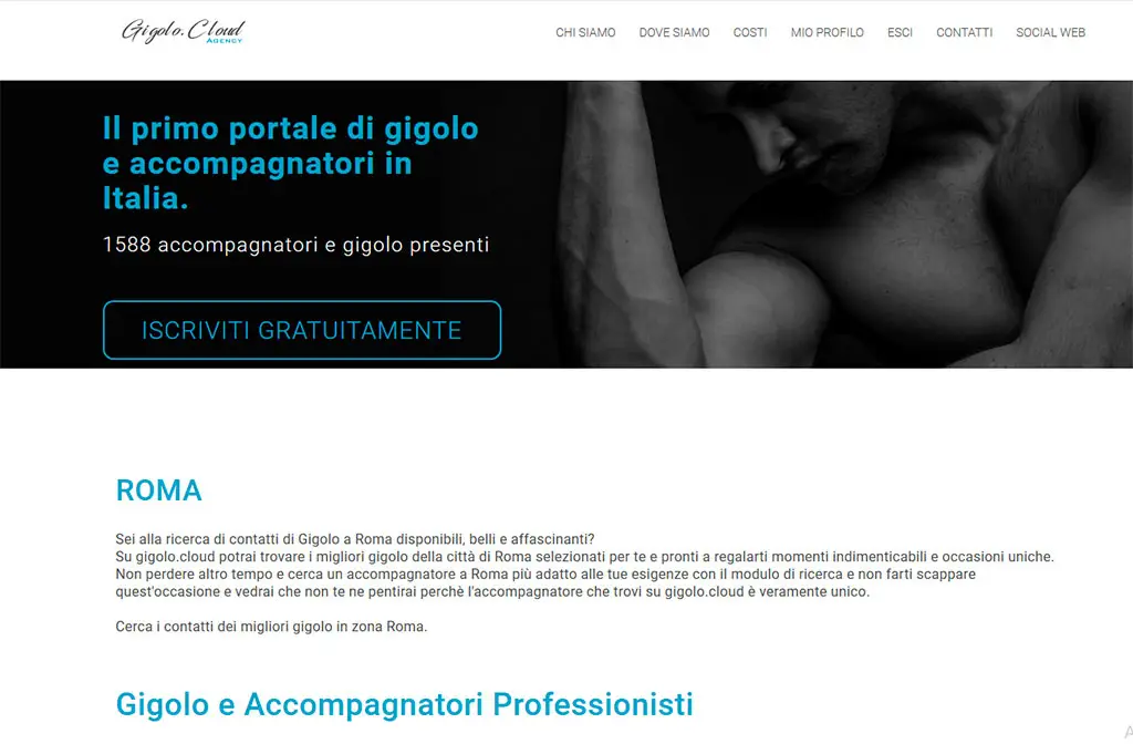 Trova un uomo Escort a Roma per sole signore