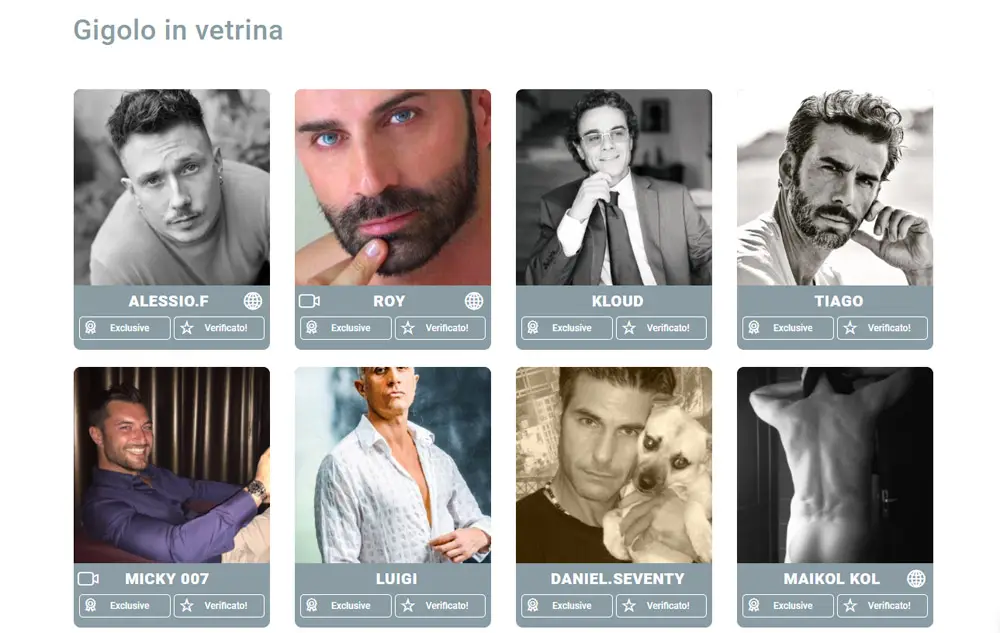 Prostituzione maschile? Ma che brutta parola