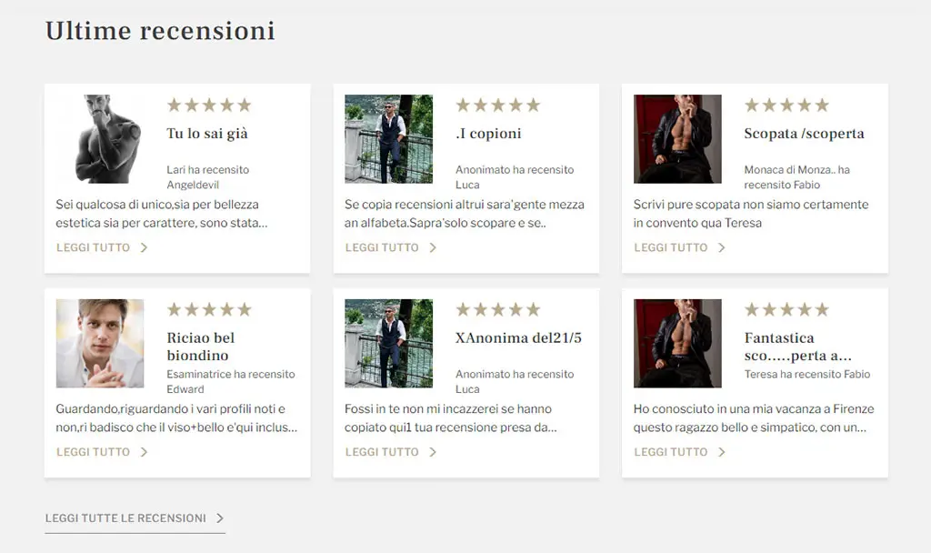 L'importanza delle recensioni per i gigol&ograve; e di come queste possono aiutare a costruire fiducia e credibilit&agrave; nei profili.