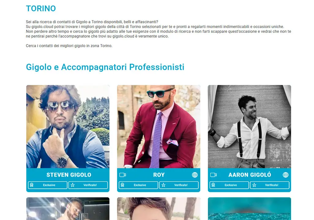 Annunci speciali per accompagnatori in Piemonte specifi per donne trasgressive 